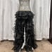 Short to long black strapless dress Sherri hill