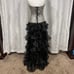 Short to long black strapless dress Sherri hill