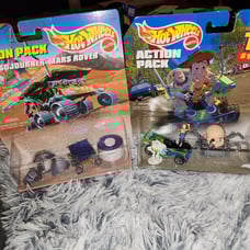TWO VINTAGE HOTWHEELS ACTION PACKED COLLECTIBLES