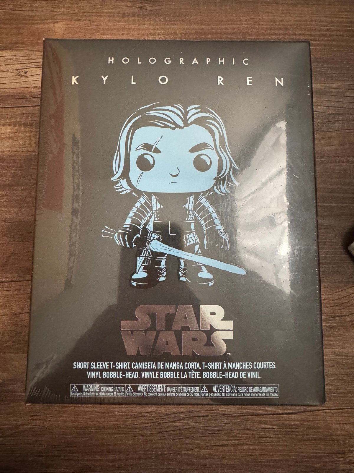 Star Wars sealed Kylo ren funko box shirt XL
