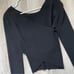 A.L.C. Ribbed Sweater chance criss cross womens Black (medium) party going out