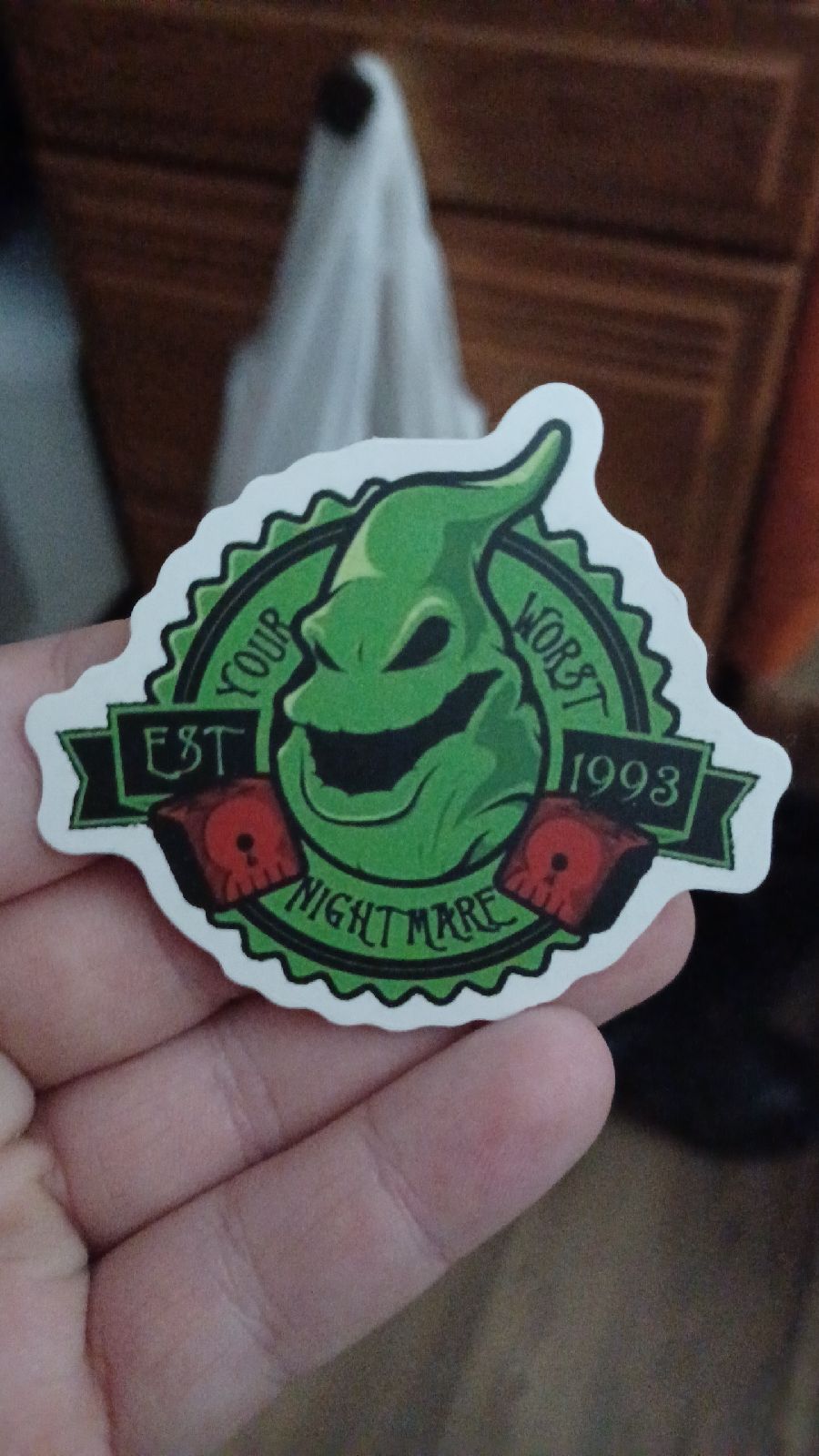 oogie boogie sticker