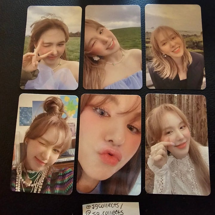 red velvet solo like water official SET of 6 [WENDY] album photocard bundle
