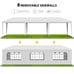 10' x 30' White Gazebo Wedding Party Tent Canopy W/ 8 Sidewalls Outdoor