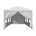 10' x 30' White Gazebo Wedding Party Tent Canopy W/ 8 Sidewalls Outdoor