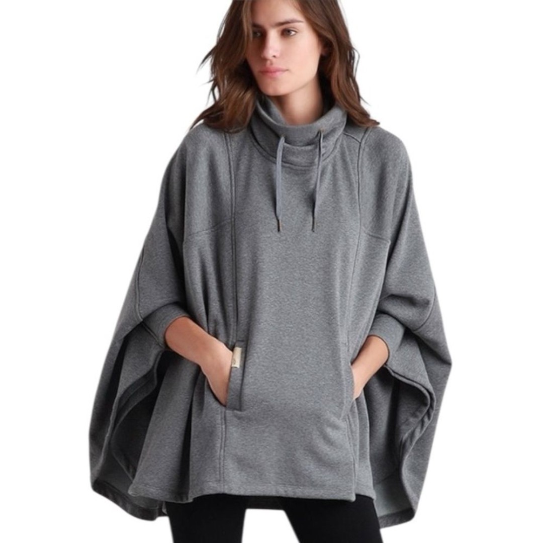 UGG Gray Pichot poncho super soft High neck XS/S