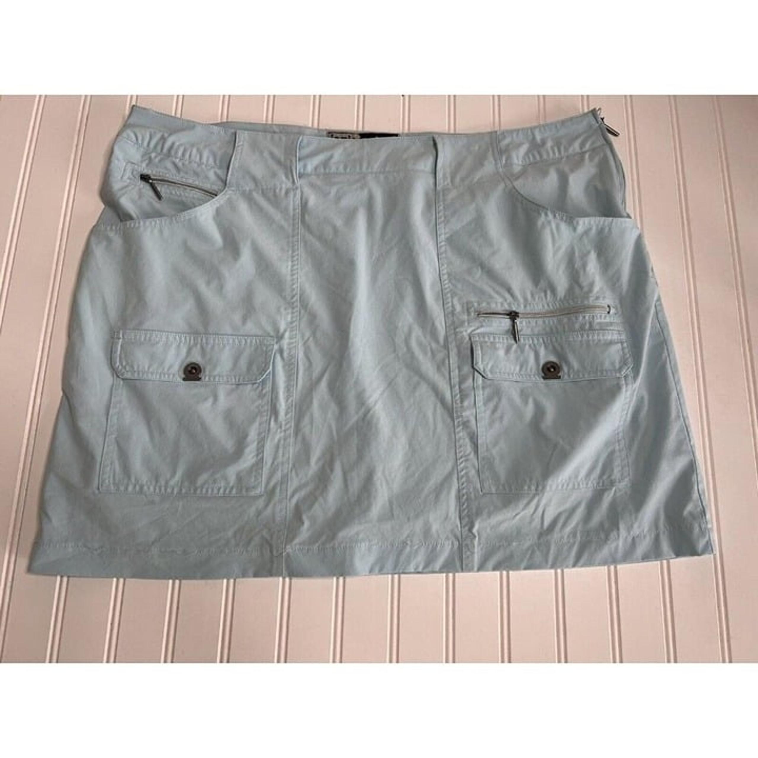 Jamie Sadock Golf Skorts Skirt Womens 18 Light Blue Athletic Airwear Plus. 361