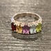 Vintage 925 Silver & 5 Gemstone Ring! (2.5 carats)! (6)