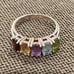 Vintage 925 Silver & 5 Gemstone Ring! (2.5 carats)! (6)