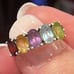 Vintage 925 Silver & 5 Gemstone Ring! (2.5 carats)! (6)