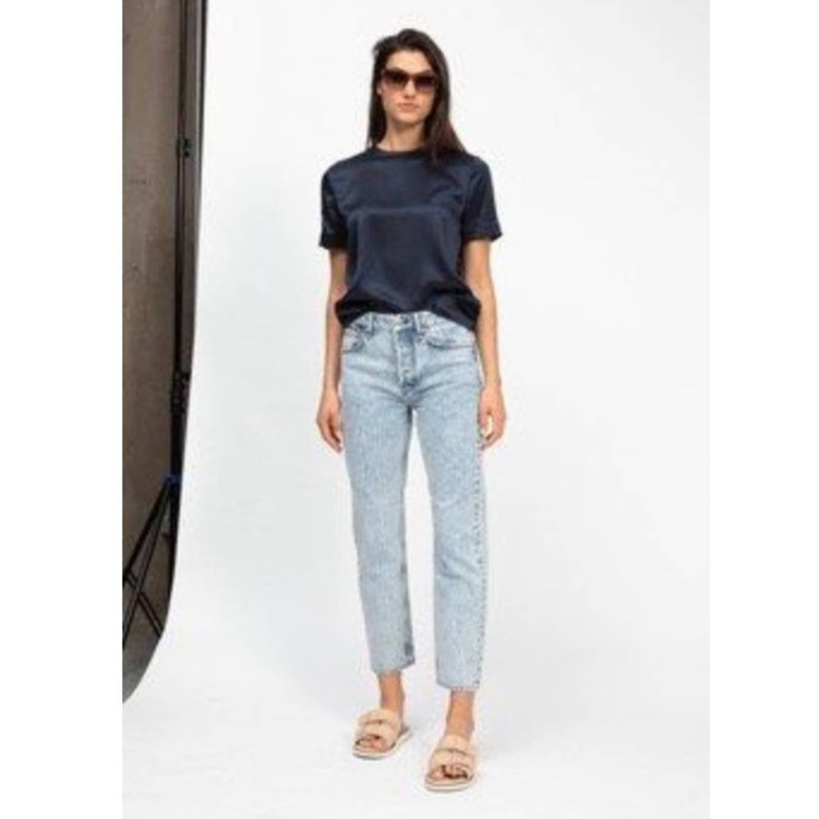 NWT RAG & BONE Maya High Rise Ankle Slim Straight in Belmar Acid Wash 26