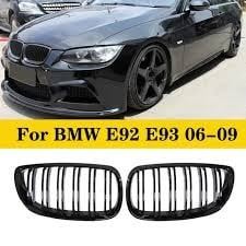 2006-2009 For BMW 3 Series E92 Coupe Front Grille PG Style Gloss Black Brand New