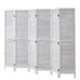⭐VEVOR Wood Room Divider Wooden Privacy Screen 6 Panel Room Separation Divider