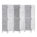 ⭐VEVOR Wood Room Divider Wooden Privacy Screen 6 Panel Room Separation Divider