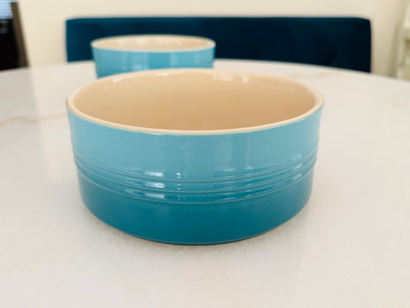 Le Creuset (Large) Soufflé Dish in Caribbean NEW