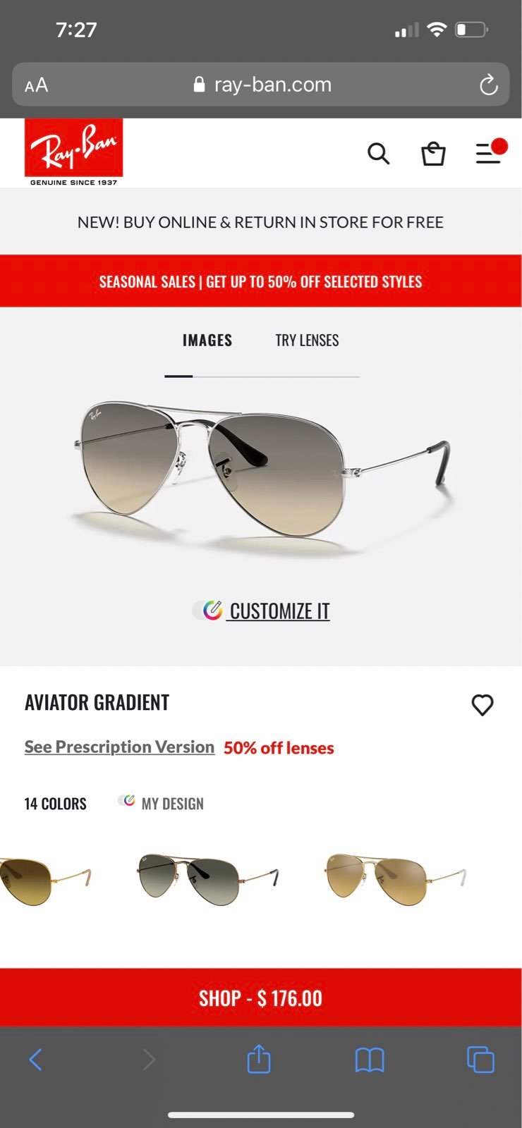 Ray-Ban aviators