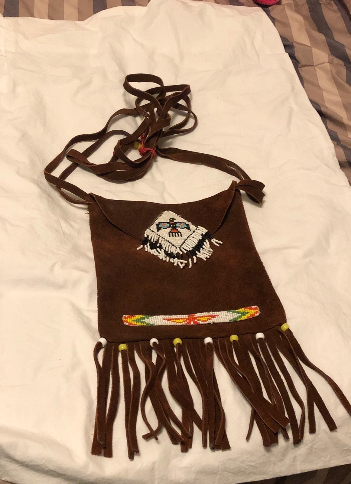 Native handmade bead bag