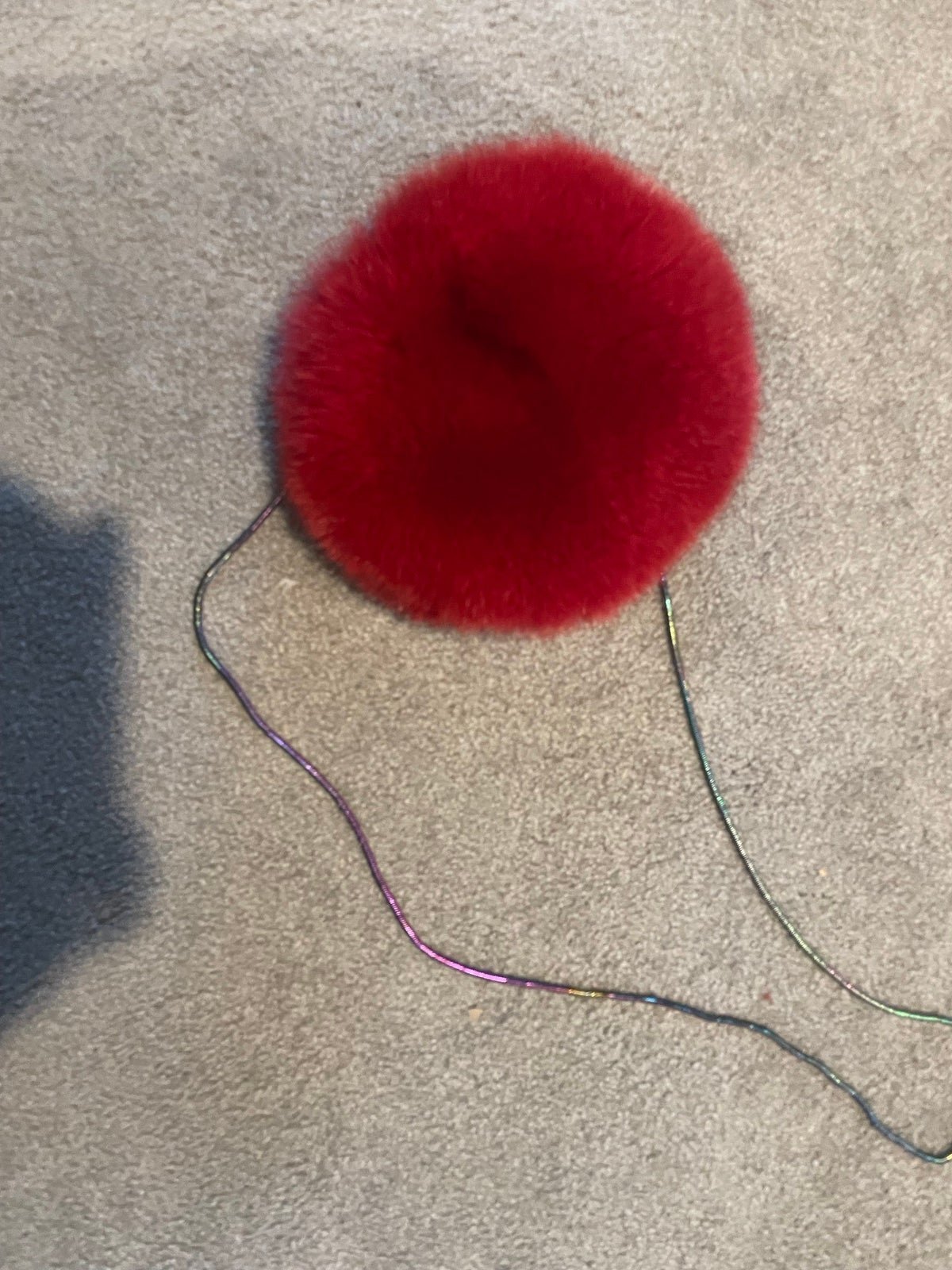 Real fur bag