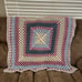 Granny Square Handmade Crochet Blanket Afghan Throw Comfy Colorful 3 ft x 3 ft