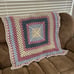 Granny Square Handmade Crochet Blanket Afghan Throw Comfy Colorful 3 ft x 3 ft