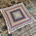 Granny Square Handmade Crochet Blanket Afghan Throw Comfy Colorful 3 ft x 3 ft
