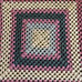 Granny Square Handmade Crochet Blanket Afghan Throw Comfy Colorful 3 ft x 3 ft