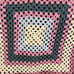 Granny Square Handmade Crochet Blanket Afghan Throw Comfy Colorful 3 ft x 3 ft