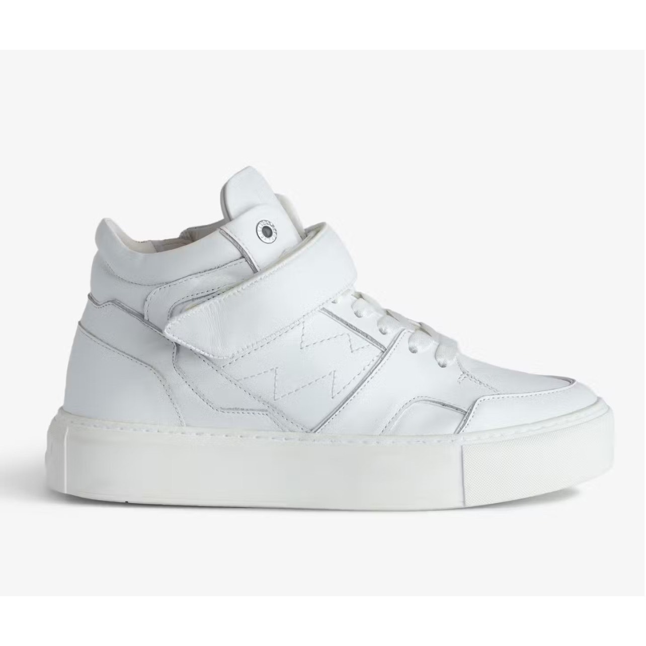 498 Zadig & Voltaire Flash Chunky Mid Top Sneakers Womens 7 Streetwear Urban