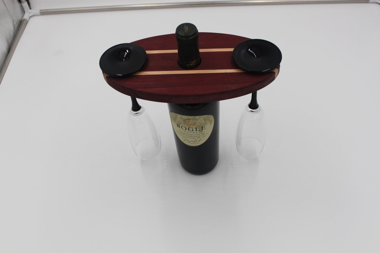 Custom Wood Wine Caddy