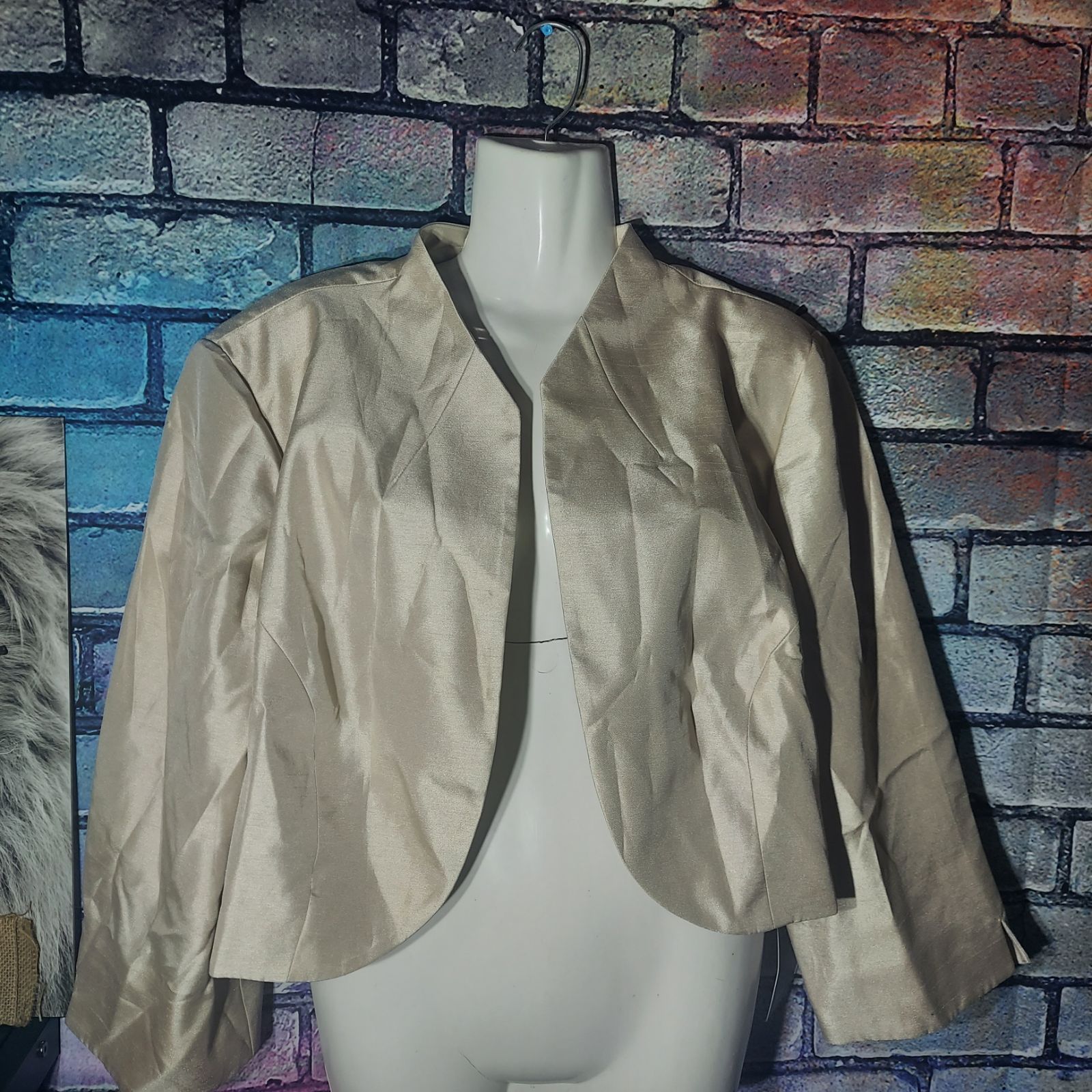 coldwater creek NWT beige Golden w20 blazer open