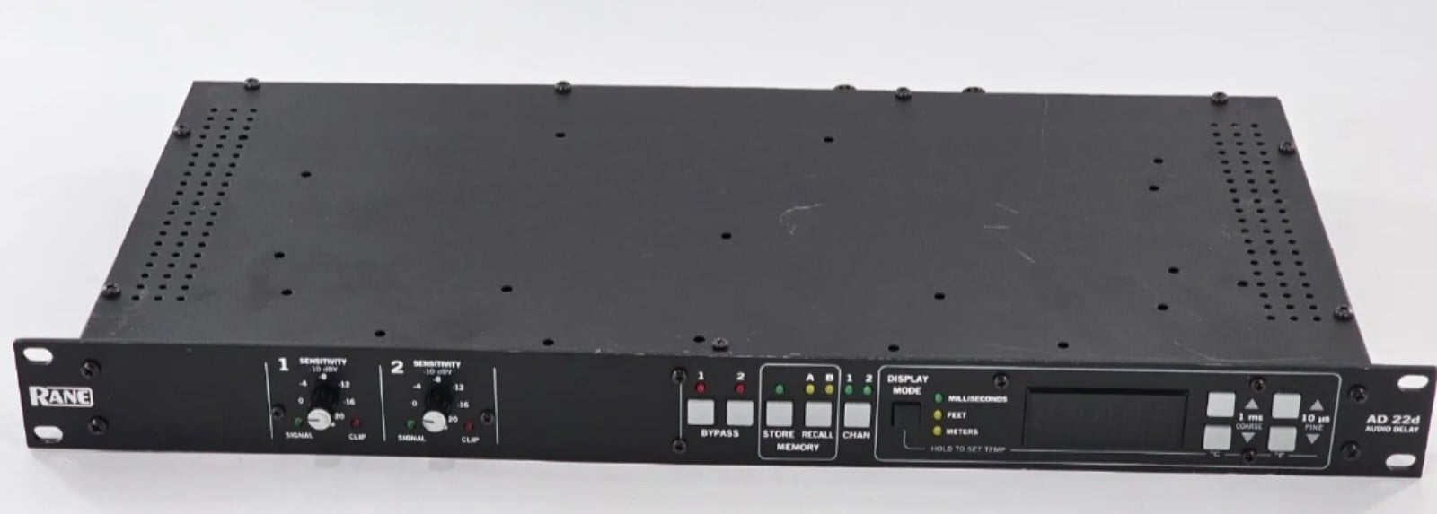 Rane Digital AD 22d Dual Channel Audio Delay Compact Rack Mountable