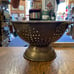 vintage brass copper colander handles handmade handcrafted strainer kitchen old