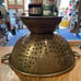 vintage brass copper colander handles handmade handcrafted strainer kitchen old