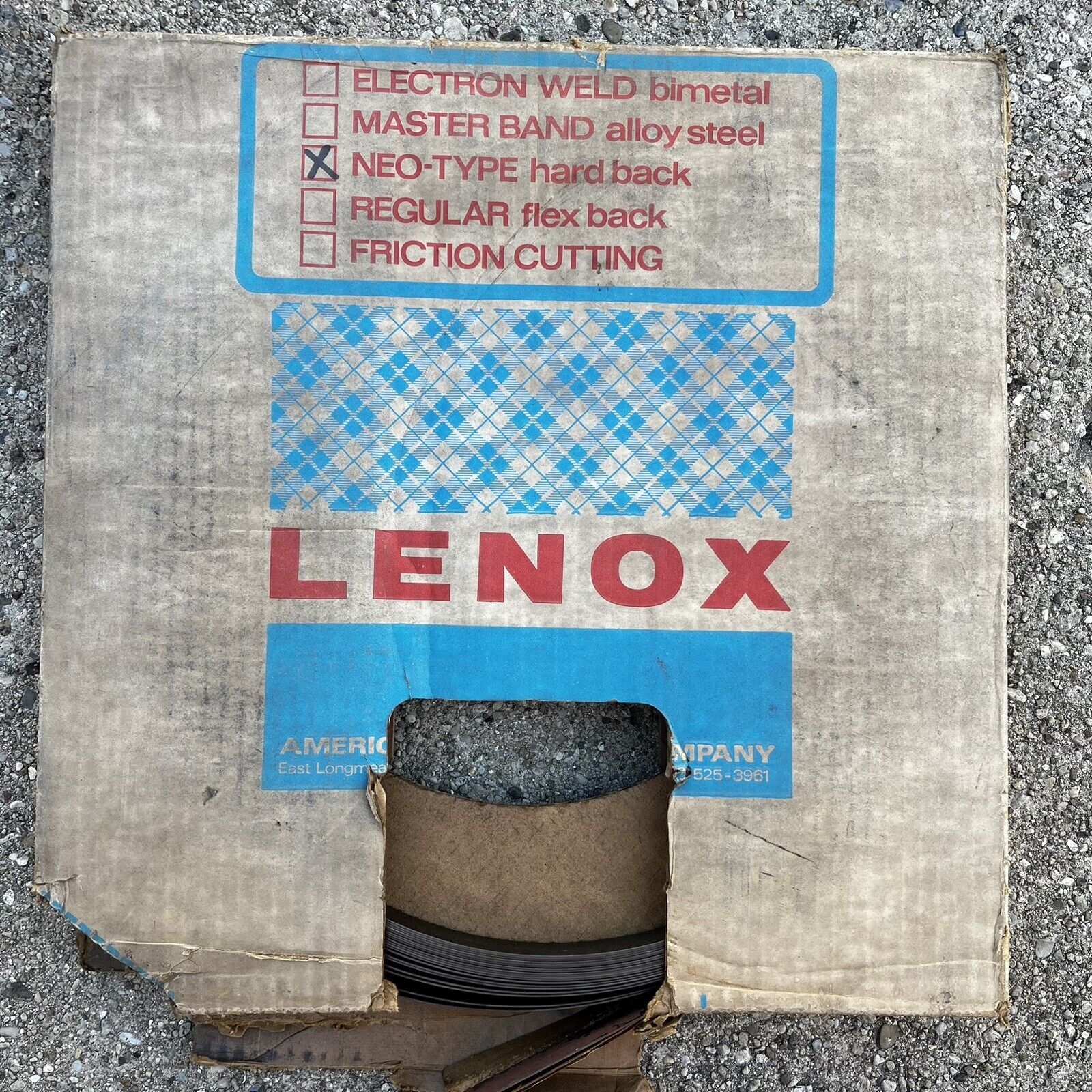 Lenox 75' Neo Type Hard Back Hook Tooth 6 Band Saw Blade Coil .75x.032