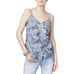 INC International Concepts Denim Tropical Rose Linen Blend Tank Top