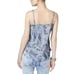 INC International Concepts Denim Tropical Rose Linen Blend Tank Top