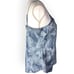 INC International Concepts Denim Tropical Rose Linen Blend Tank Top