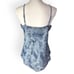 INC International Concepts Denim Tropical Rose Linen Blend Tank Top