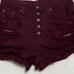 Carmar Shorts TITANIA EXPOSED BUTTON DENIM SHORTS Burgundy Size 28