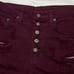 Carmar Shorts TITANIA EXPOSED BUTTON DENIM SHORTS Burgundy Size 28