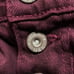 Carmar Shorts TITANIA EXPOSED BUTTON DENIM SHORTS Burgundy Size 28