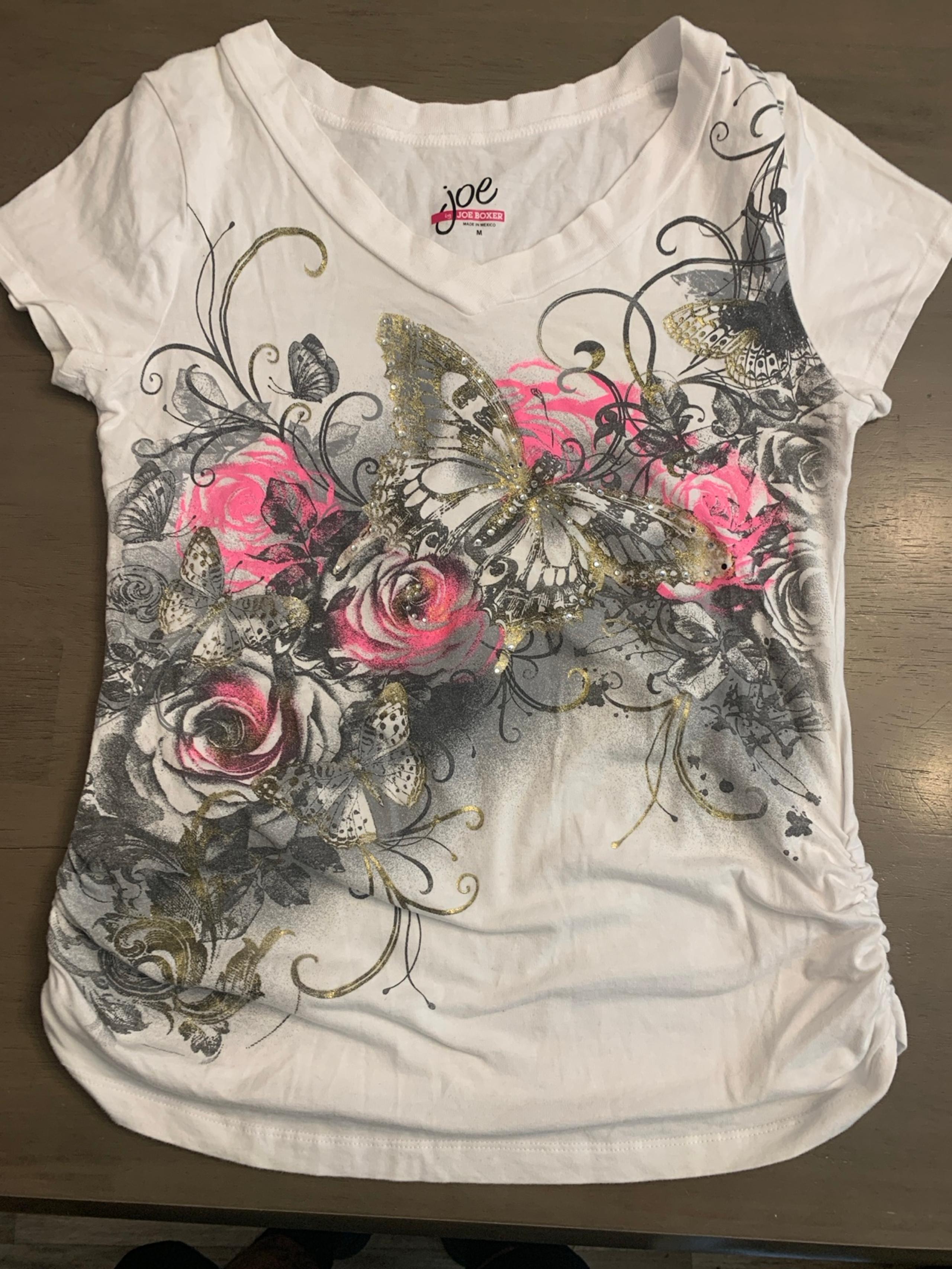 Y2K floral butterfly shirt - Joe Boxer