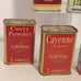 Spice Tins Retro Vintage Collectible French's Schilling Red Owl