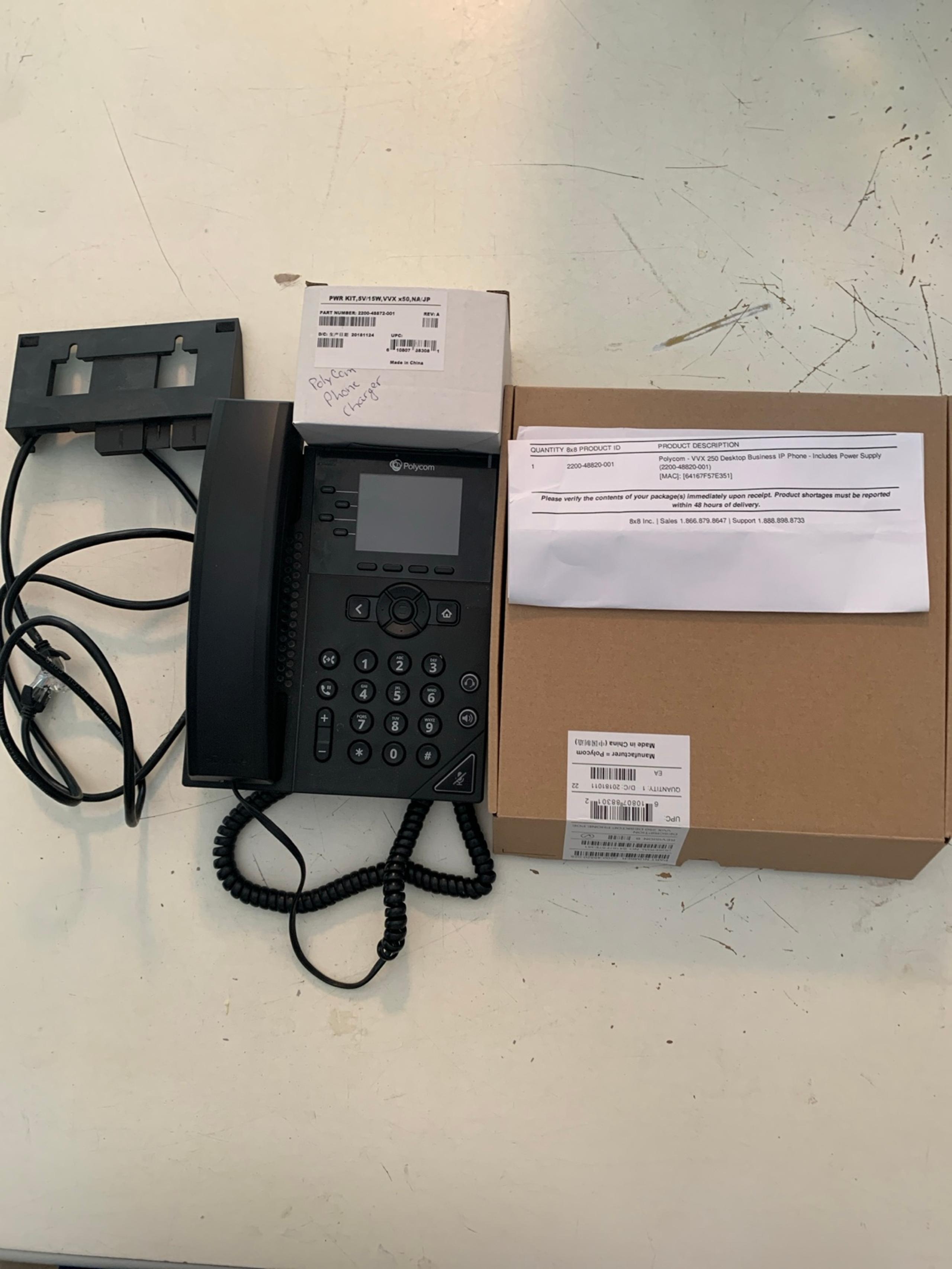 polycom vvx 250 desktop ip phone