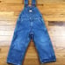 Vintage OshKosh B Gosh plaid flannel lined denim overalls