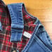 Vintage OshKosh B Gosh plaid flannel lined denim overalls