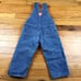 Vintage OshKosh B Gosh plaid flannel lined denim overalls