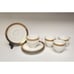 Mikasa Crown Jewel AK019 Cream/Gold Trim 4 Set Of Cups & Saucers