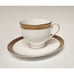 Mikasa Crown Jewel AK019 Cream/Gold Trim 4 Set Of Cups & Saucers