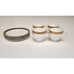 Mikasa Crown Jewel AK019 Cream/Gold Trim 4 Set Of Cups & Saucers
